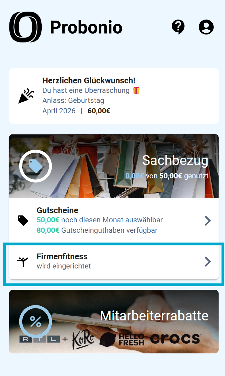 Screenshot Firmenfitness