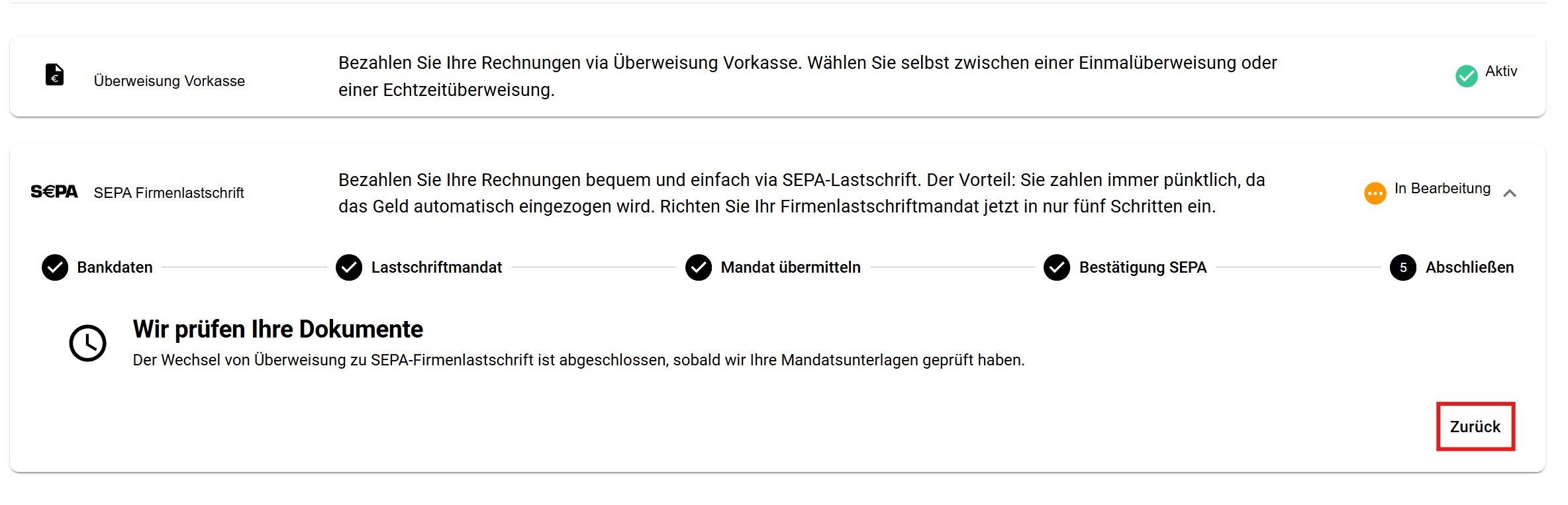 Screenshot Anpassung Daten